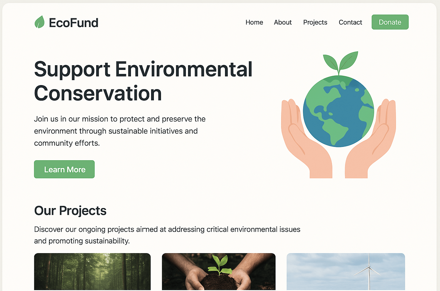 EcoFund Web App Project